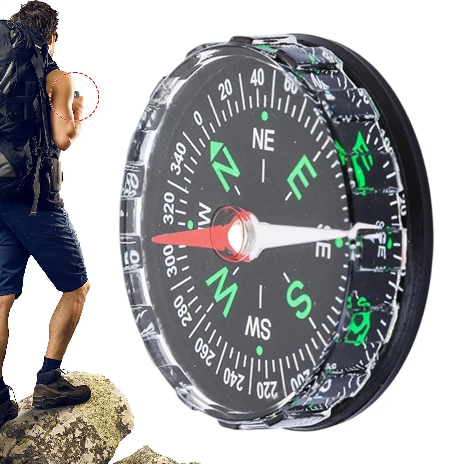 Taşınabilir Manyetik Cep Pusul - Compass Lensatic incelemesi ve fiyatı